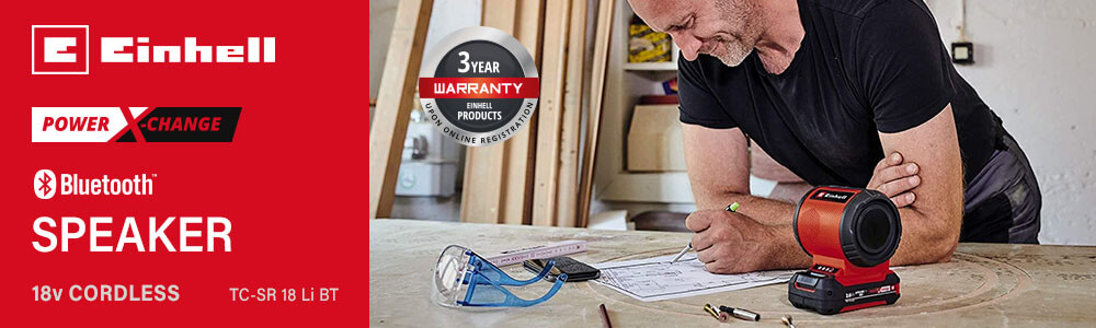 Einhell TC-SR 18 Li BT
18v Power-X-Change Cordless Speaker Einhell TC-SR 18 Li BT 18v Cordless Speaker Power-X-Change