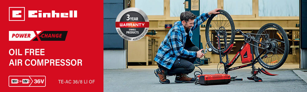 Einhell TE-AC 36/8 LI OF
36v Power-X-Change Cordless
Oil-Free Air Compressor Set Einhell TE-AC 36-8 LI OF Set 36v Cordless Oil Free Air Compressor Power-X-Change