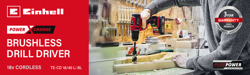 Einhell TE-CD-18-80-Li-i-BL 18v Power-X-Change Cordless Brushless Drill Driver