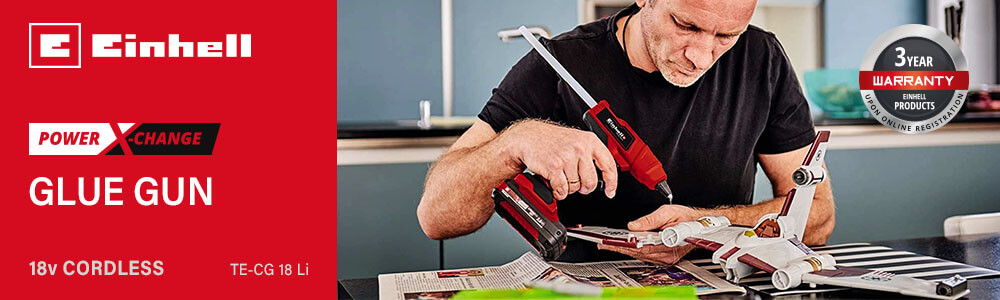 Einhell TE-CG 18 Li
18v Power-X-Change
Cordless Glue Gun Einhell TE-CG 18 Li 18v Cordless Glue Gun Power-X-Change