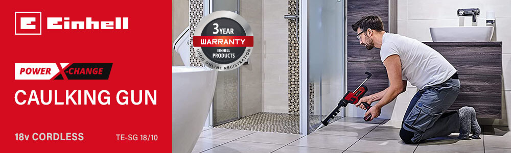 Einhell TE-SG 18/10
18v Power-X-Change Cordless
Caulking Gun Einhell TE-SG 18-10 18v Cordless Caulking Gun Power-X-Change