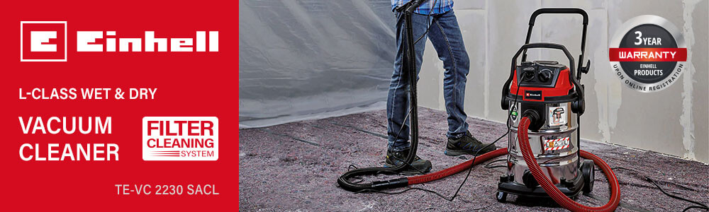 Einhell TE-VC 2230 SACL L Class Wet and Dry Vacuum Cleaner with Power Take Off 30L Einhell TE-VC 2230 SACL L-Class Wet Dry Vacuum Cleaner Power Take Off 30L