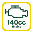 140 cc Engine Capacity Webb Supreme WER18HW4 Engine CC Capacity