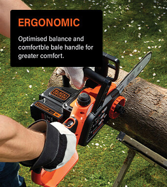 Cordless chainsaw GKC1825LB / 18 V / 25 cm, w.o. batt/charg, Black+Decker - Battery  chainsaws