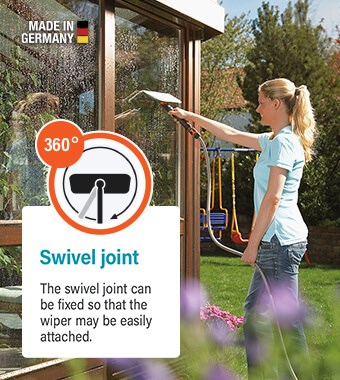 Cleansystem Running Water Window Cleaner Wiper Swivel