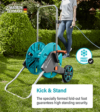 Hose Trolley CleverRoll M Frost Proof Storage KickStand Stability