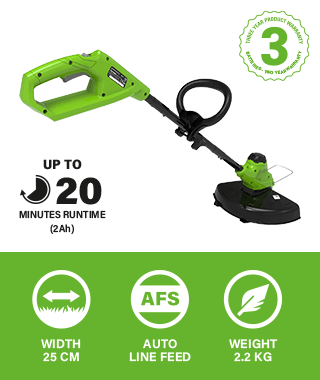Greenworks G24LT25 Grass Trimmer Warranty