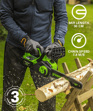 Greenworks GD24CS30 Brushless Chainsaw Warranty