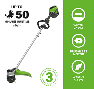 Greenworks GD60BC Cordless Loop Handle Grass Trimmer