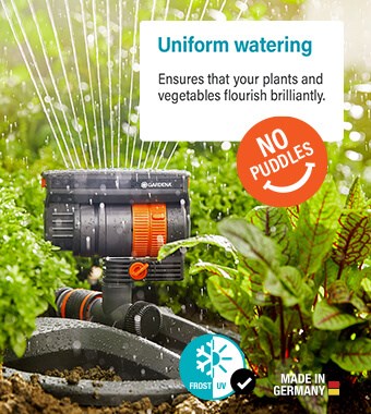 AquaZoom Compact Oscillating Sprinkler Puddle-Free