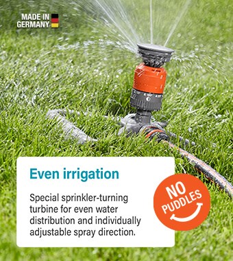 Comfort Vario Circular Sprinkler Puddle-Free