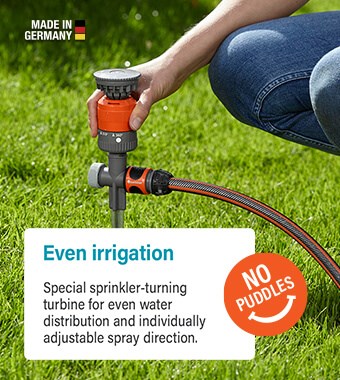 Comfort Vario Spike Circular Sprinkler Puddle-Free