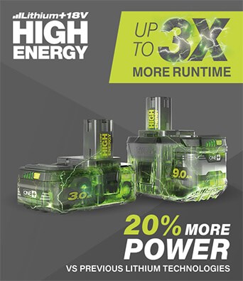 Ryobi RB18L30 ONE+ 18v Cordless Lithium+ High Energy Battery 3ah