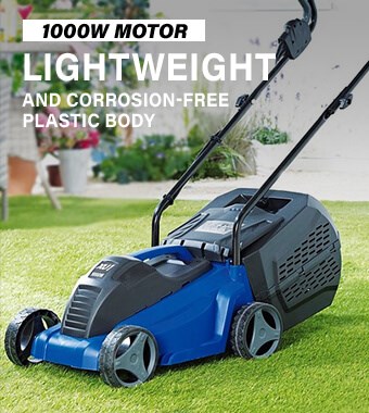 Ozito XLM-1032U 1000W Motor Lightweight Corrosion-free Lawnmower