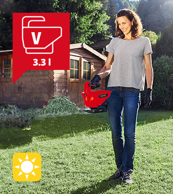 Get your lawn ready for spring!
Fertiliser and lawn seed can be
spread easily and efficiently. Einhell GE-US-18-Li 18v Cordless fertiliser lawn seed universal spreader