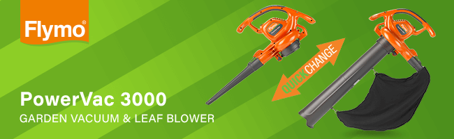Flymo POWERVAC 3000 Garden Vacuum & Leaf Blower Flymo POWERVAC 3000 Garden Vacuum Leaf Blower