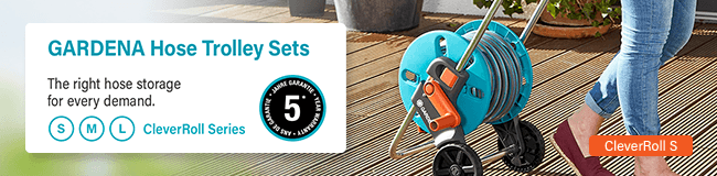 GARDENA Hose Trolleys Sets
The right hose storage for every demand.
CleverRoll Series Gardena Hose Trolleys Set CleverRoll Series