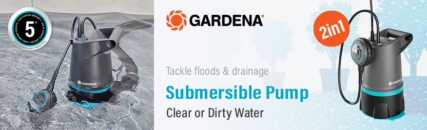 Gardena 20000 BASIC
Clear and Dirty Water
Submersible Water Pump Gardena 20000 BASIC Clear Dirty Water Submersible Water Pump 9018-28