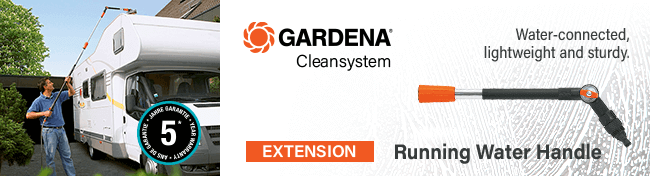 Gardena Cleansystem Telescopic Running Water Handle