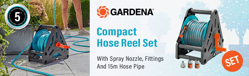 Gardena
Compact Hose Reel Set (15m) Gardena Compact Hose Reel Set 15m 2687-90