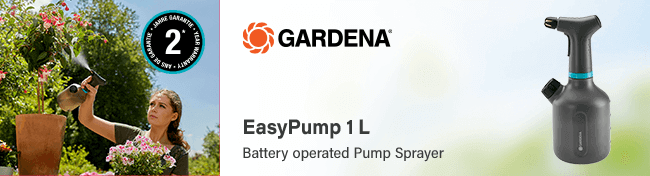 Gardena EasyPump
Electric 1L Water Sprayer Gardena 1111420 EasyPump Electric Water Sprayer