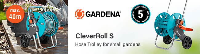 Gardena CleverRoll S
Hose Trolley for small gardens. Max. 40m Gardena Hose Trolley CleverRoll S