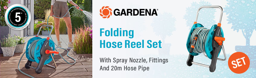Gardena
Folding Hose Reel (20m) Gardena Folding Hose Reel 20m 2691-20