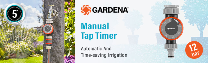 Gardena Manual Garden
Tap Water Timer Gardena Manual Garden Tap Water Timer 1169-28