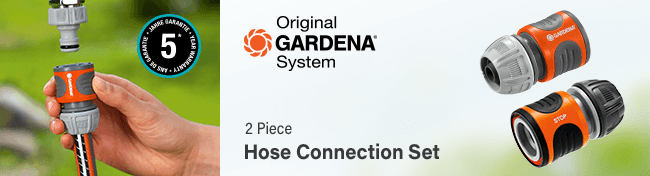 Gardena Original
2-Piece Hose Connection Set Gardena ORIGINAL Hose Connection Set 18279-20