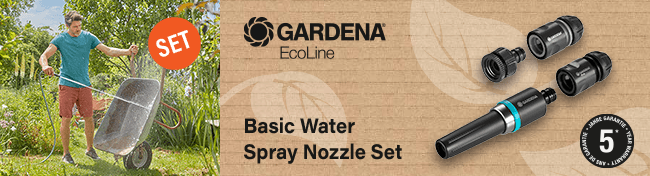Gardena ORIGINAL EcoLine Basic Water Spray Nozzle Set Gardena ORIGINAL EcoLine Basic Water Spray Nozzle Set
