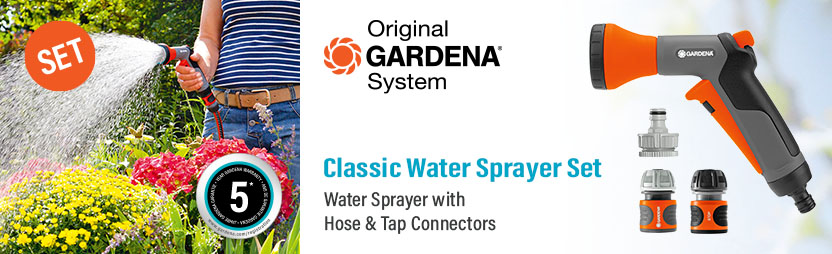Gardena ORIGINAL 4 Piece Water Spray Gun Set 18299-95 Gardena ORIGINAL 4 Piece Water Spray Gun Set 18299-95