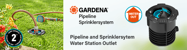 Gardena PIPELINE SPRINKLERSYSTEM
Water Station Outlet Gardena PIPELINE SPRINKLERSYSTEM Water Station Outlet 8266-20