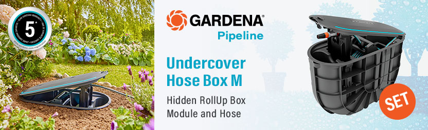 Gardena PIPELINE Undercover Rollup M Hose Box Set 18650-20