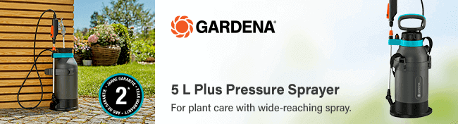 Gardena Plus
5L Water Pressure Sprayer Gardena 1113820 Plus Water Pressure Sprayer