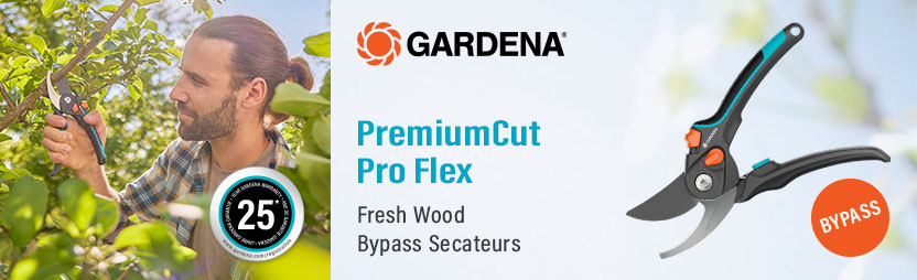 Gardena PremiumCut Pro Flex Green Wood Bypass Secateurs 12252-20