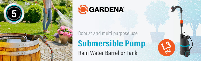 Gardena 4000/1
Rain Water Tank/Barrel
Submersible Water Pump Gardena Rain Water Tank Barrel Submersible Water Pump 1762-28
