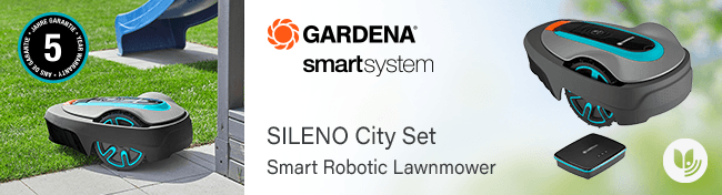 Gardena Smart SILENO CITY
Robotic Lawnmower 500 Set Gardena Smart SILENO CITY Robotic Lawnmower 500 Set 19602-68