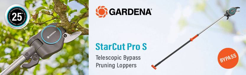Gardena StarCut Pro S
Bypass Telescopic Tree Pruner and Loppers Gardena StarCut Pro S Bypass Telescopic Tree Pruner and Loppers Small 12080-20