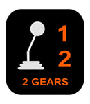 2 Gears
High speed for drilling into Wood and Steel,
Low speed for controlled driving. BL186 Gears