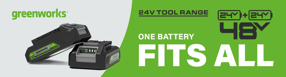 Greenworks 24v Cordless Tool Range Greenworks GD24X2TX 24v Cordless Battery System