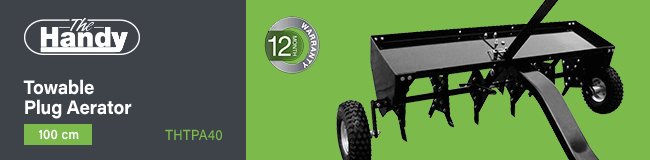 Handy THTPA40 Towable Plug Aerator 100cm Handy THTPA40 Towable Plug Aerator
