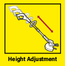 Height Adjustment Karcher LTR 1830 Grass Trimmer Durable Steel Tube Height Adjustment