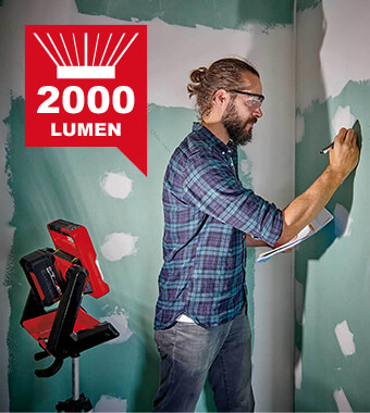 Luminous Flux Max: 2000 lm Einhell TE-CL 18-2000 LiAC Cordless Work Light