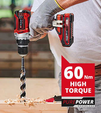 Einhell Professional TP-CD 18/60 Li-i BL Cordless Combi Drill Brushless PurePOWER motor