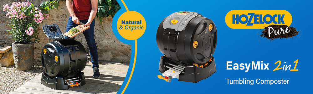 Hozelock EasyMix 2-in-1 Tumbling Composter