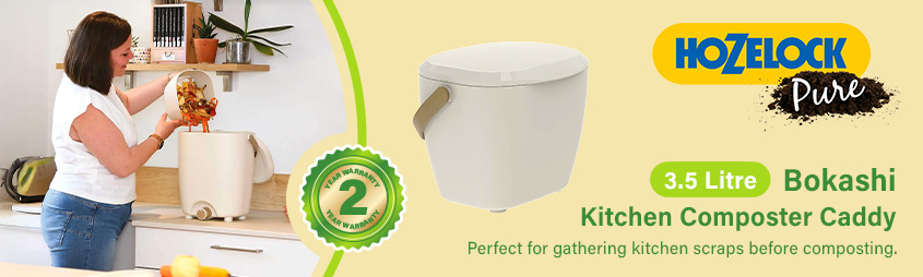 Hozelock Pure Bokashi Kitchen Composter Caddy 100-100-496