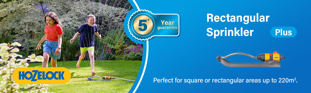 Hozelock Rectangular 220m² Area
Oscillating Garden Sprinkler Plus Hozelock Rectangular Area Plus Oscillating Garden Sprinkler
