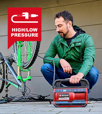 Einhell PRESSITO 18-25 Hybrid Mains 240V 18v Cordless Air Compressor