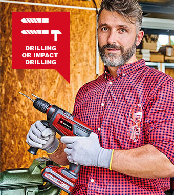 • 2 functions
• 13 mm quick-change drill chuck
• Speed electronics Einhell TC-ID 18 Li Cordless Impact Hammer Drill