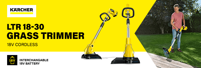 Karcher LTR 1830
18v Cordless
Grass Trimmer 300mm Karcher LTR 1830 18v Cordless Grass Trimmer 300mm
